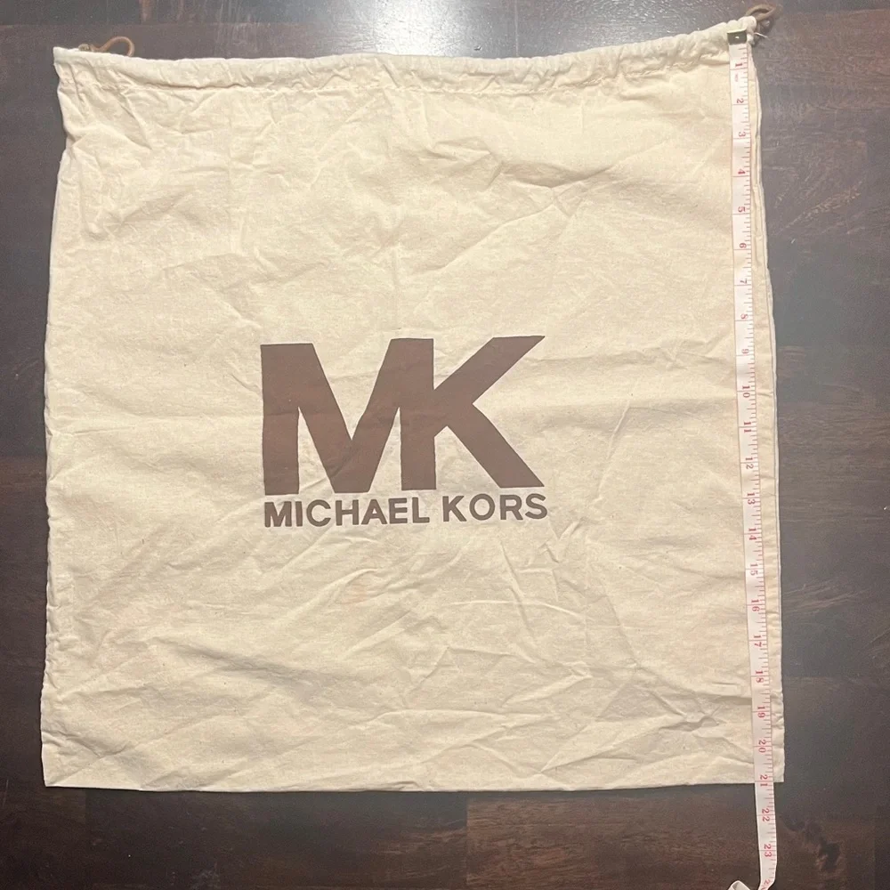 Michael Kors Cream Drawstring Dust Bag  21” x 21”